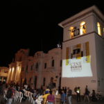 La Torre del Reloj se convirtió en pantalla de cine